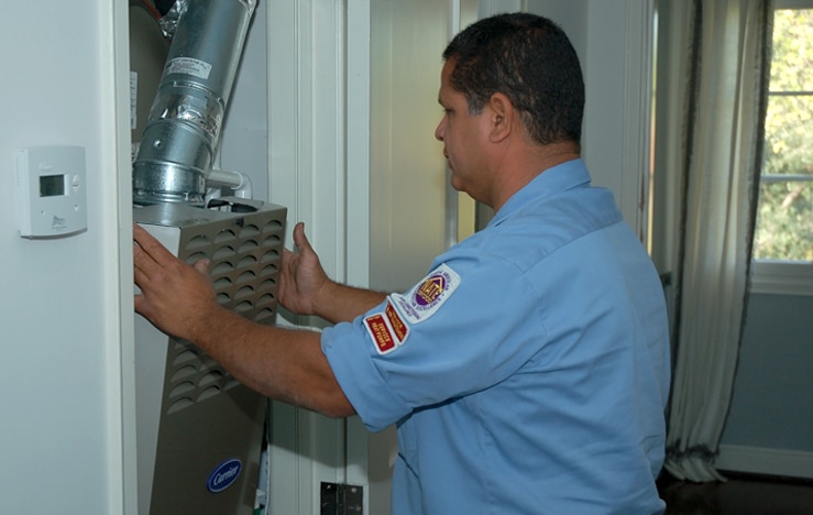 Expert air handler repair service in Pasadena by Air-Tro technician